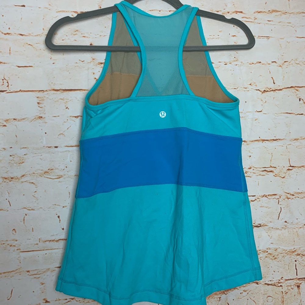 Lululemon, Razor back tank, blue, 10